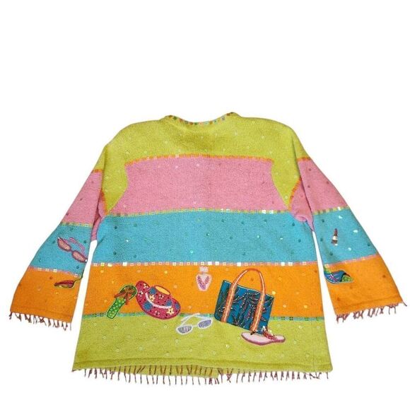 Vintage Sweater Cardigan Womens Medium Design Options By Philip Jane Gordon Beac - Picture 3 of 6